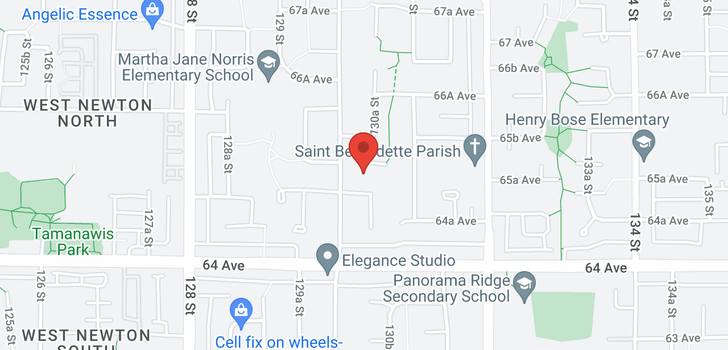 map of 13048 65A AVENUE